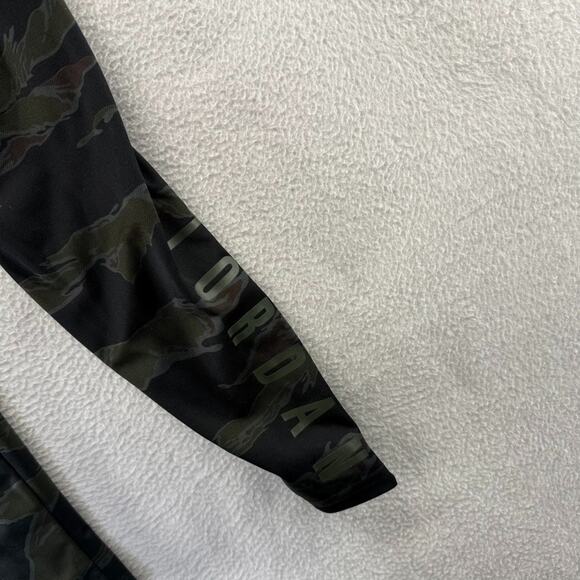 Jordan Brand Sweatpants Men's Medium Black Green Camo Alpha Tapered Jumpman Logo - Picture 6 of 10